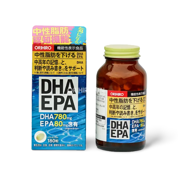 ORIHIRO - Viên uống bổ não, bổ mắt DHA EPA 180 viên