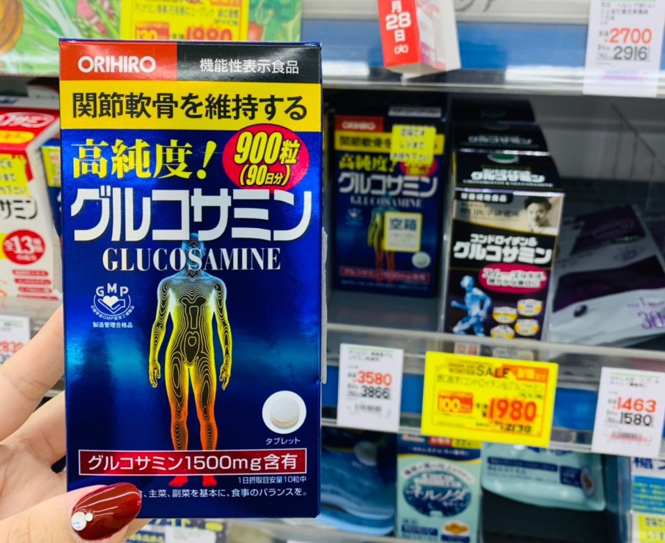 Viên uống bổ xương khớp Orihiro Glucosamine hàng nội địa Nhật {{ w: 478, h: 390 }}