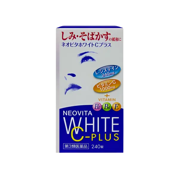 Viên uống trắng da Neovita White C Plus trị nám, tàn nhang hộp 240 viên