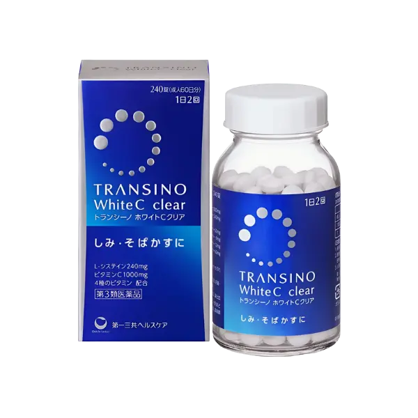 Viên uống trắng da Transino White C Clear hộp 240 viên